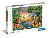 Clementoni Jigsaw Puzzle Collection - The African Gathering 2000 Pieces - Puzzle For Adults 14-99 Years, Gift For Men/Women, Made In Italy, 32081