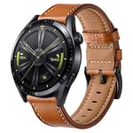 Bracelet en Cuir Huawei Watch GT 3 Pro, Huawei Watch GT 3 46mm, Bracelet de 22mm pour Huawei Watch GT2 46mm, Huawei Watch GT2 Pro/GT2e, Huawei Watch GT Fashion, Sport, Active, Elegant, Classic