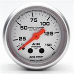 Autometer AUTO4320 lufttrycksmätare 52mm 0-150psi Ultra-Lite mekanisk