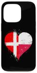 iPhone 13 Pro Half Polish Half Danish A Cool Heart Flag for Poland Denmark Case