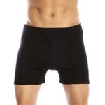 JBS Kalsonger Basic Fly Boxer Svart bomull 3XL Herr