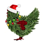 4X(Christmas is Better on the Farm, Christmas Chicken  Ground Mat, Funny7214