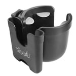 Tinkafu 2-i-1 Koppholder med mobilholder - sort