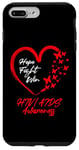 iPhone 7 Plus/8 Plus Hope Fight Win HIV AIDS Awareness Wear Red Heart Butterfly Case