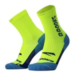 BROOKS 280495790 Ghost Crew Socks Unisex Adult Neon Yellow/BR Crew Taille 35