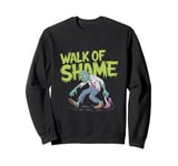 Zombie Walk of Shame - Funny Halloween Zombie Design Sweatshirt