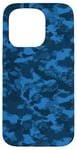 iPhone 15 Pro Blue Camouflage Case