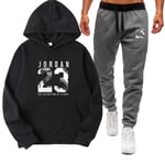 ZGRW 23# Bulls Jordan Basketball Capuche À Capuchon, Set De Piste De Capuche De Basket-Ball, Hommes Basket-Ball Ventilateurs Fashion Sport Format Ensemble De Vêtements Black-S