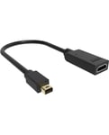 Vision TC-MDPHDMI/BL câble vidéo et adaptateur Mini DisplayPort HDMI Type A (Standard) Noir