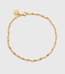 Syster P Herringbone Twisted Armband Guld M/L