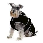 Ancol Muddy Paws Manteau Coupe-Vent résistant aux intempéries Noir Taille M (Longueur 40 cm, circonférence jusqu'à 65 cm)