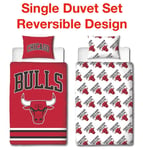 NBA Basketball Chicago Bulls Single Reversible Duvet Set