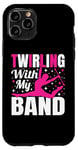 Coque pour iPhone 11 Pro Twirling with My Band Baton Twirling Art