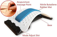 Lower Back Lumbar Pain Spine Stretcher Massager Posture Relief Cracker Support