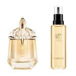 MUGLER ALIEN GODDESS, Eau de Parfum Rechargeable 30 ml + Eau de Parfum Flacon Recharge 100 ml, Parfum pour Femme Floral Ambré Boisé, Lot de 2 produits