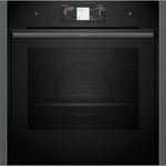 Neff N90 Slide & Hide Electric Single Oven - Graphite Grey B64VT73G0B