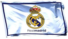 Lovely999 Bannière drapeau du Real Madrid - 0,9 x 1,5 m - Durable - Pour intérieur ou extérieur