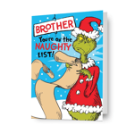 Brother Christmas Card The Grinch Christmas Card For Him Includes Envelope