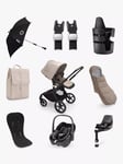 Bugaboo Fox 5 Pushchair with Maxi-Cosi Pebble 360 Baby Car Seat and Base Bundle, Desert Taupe