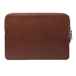 Trunk Äkta Läder Sleeve till MacBook 14" (33 x 23,5 x 2 cm) - Brown