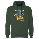 X-Men Retro Team Up Hoodie - Green - XL - Green