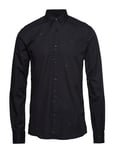 JUNK de LUXE Jacquard Logo Denim L/S Shirt Skjorta Casual Svart De [Color: BLACK ][Sex: Men ][Sizes: M,XL ]