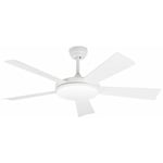 Faro SAONA Ventilateur de plafond blanc à 5 pales avec moteur à courant continu intelligent