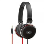 XQISIT Trådade Over-Ear Hörlurar H100 3.5mm Svart