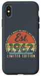 iPhone X/XS Est 1962 Vintage Edition Classic Born in 1962 Retro Birthday Case