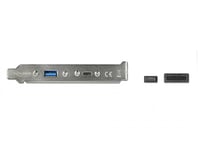 DELOCK – USB 3.1 Slot Bracket with 1 x USB Type-C™ and 1 x USB Type-A Port (89934)