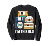 Retro Cassette Tape Floppy Disc CD 90s Birthday Gift Sweatshirt