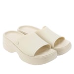 Crocs Womenss Skyline Sliders in White - Size UK 5-6