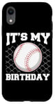 Coque pour iPhone XR It's My Birthday Baseball Lover Player Funny Boys Girls Kids