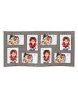 Deknudt Frames S67SK9P8 Cadre Multi-Photos Ondulé 8 Photos Bois Taupe 10 x 15 cm