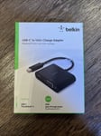 Genuine Belkin USB-C to VGA and Charge Adaptor AVC001BTBK