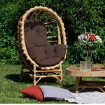 Fauteuil de jardin en osier nika marron Benlemi