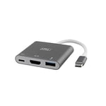 Tnb - Adaptateur Vidéo Multiport T'nB Type C vers HDMI/USB 3.1 / Type C PD2 - Gris