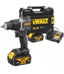 Dewalt DCD100P2T Black 18v XR Brushless Compact Combi Hammer Drill 100 Year