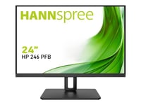 Hannspree HP246PFB - Écran LED - 24" - 1920 x 1200 Full HD (1080p) @ 60 Hz - ADS-IPS - 250 cd/m² - 1000:1 - 5 ms - HDMI, VGA, DisplayPort - haut-parleurs