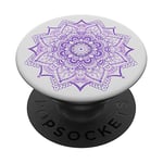 PopSockets Purple Flower Mandala Pop Mount Socket Knob Divine Mandala PopSockets PopGrip: Swappable Grip for Phones & Tablets