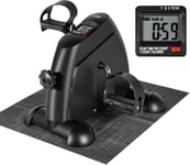 AGM Mini Exercise Bike Pedal Sit Down, Under Desk 15.98*13.8*12.6“, Black 