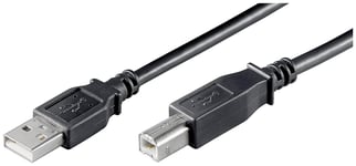 INECK® Cordon USB A/B M/M 5M Noir - imprimante, fax, copieur, scan etc
