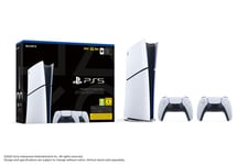 Pack PS5 Slim & 2e Manette Dualsense Blanche - Console de jeux PlayStation 5 Slim 1 To (Digitale) - Neuf