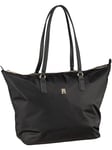 Tommy Hilfiger Cabas Sac Femme Poppy avec Fermeture Éclair, Noir (Black), Taille Unique