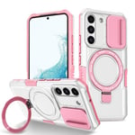 Samsung Galaxy S22      Magsafe Sliding Cover Case    PinkWhite