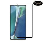 2 Pack For Galaxy Note20 Ultra 5G Tempered Glass Screen Protector Full Coverage