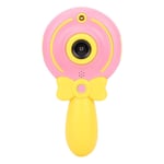 Pusokei Appareil Photo numérique pour Enfants, Appareil Photo pour Enfants à écran de 2,0 Pouces avec Flash, Double lentille Magique Avant et arrière pour Enfant, Support de la Fonction Selfie(Rose)