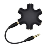 Headphone Splitter 5 Ports Audio Splitter for Earphones 3.5 mm Adapter Cable