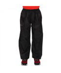 Regatta Boys Kids Stormbreak Lightweight and Waterproof Trousers - Black - Size 11-12Y