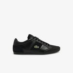 Lacoste Sneakers Chaymon BL homme en cuir et en synthétique ton sur ton Taille 39.5 Noir